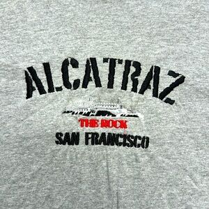 Vintage Alcatraz T-shirt, the rock, San Francisco, gray heathered men’s 2XL tee